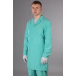 Халат мужской антистатический до колена, длинный рукав, 3 кармана